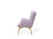 Beliani VEJLE - Chesterfield fauteuil - Roze - Fluweel