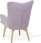 Beliani VEJLE - Chesterfield fauteuil - Roze - Fluweel