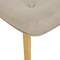 Beliani VEJLE - Fauteuil met hocker - Beige - Polyester
