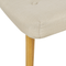 Beliani VEJLE - Fauteuil met hocker - Lichtbeige - Polyester