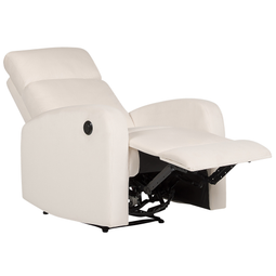 Beliani VERDAL - Relaxfauteuil elektrisch - Wit - Fluweel