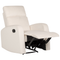 Beliani VERDAL - Relaxfauteuil handmatig - Wit - Fluweel