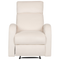 Beliani VERDAL - Relaxfauteuil handmatig - Wit - Fluweel