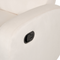 Beliani VERDAL - Relaxfauteuil handmatig - Wit - Fluweel