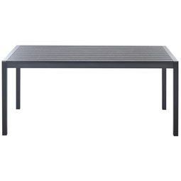 Beliani VERNIO - Tuintafel - Zwart - 90 x 180 cm - Aluminium