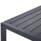 Beliani VERNIO - Tuintafel - Zwart - 90 x 180 cm - Aluminium