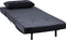 Beliani VESTFOLD - Slaapbank - Zwart - Fluweel