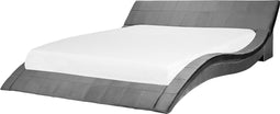 Beliani VICHY - Waterbed - Grijs - Fluweel