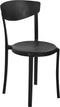 Beliani VIESTE - Stoel set van 8 - Zwart - Kunststof