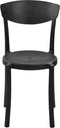 Beliani VIESTE - Stoel set van 8 - Zwart - Kunststof