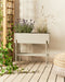Beliani VINCA - Verhoogde plantenbak - Beige - Metaal