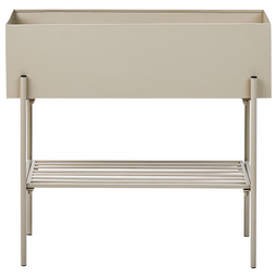 Beliani VINCA - Verhoogde plantenbak - Beige - Metaal