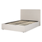 Beliani VION - Bed met opbergruimte - Beige - 140 x 200 cm - Fluweel