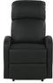 Beliani VIRRAT - TV-fauteuil - Zwart - Kunstleer