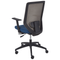 Beliani VIRTUOSO - Bureaustoel - Blauw - Stof