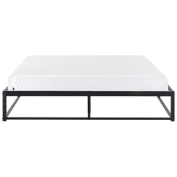 Beliani VIRY - Tweepersoonsbed - Zwart - 160 x 200 cm - Metaal