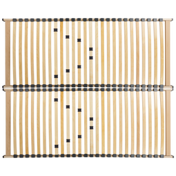 Beliani VOUZIERS - Lattenbodem - Lichthout - 160 x 200 cm - Berkenhout
