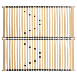 Beliani VOUZIERS - Lattenbodem - Lichthout - 180 x 200 cm - Berkenhout