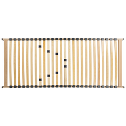 Beliani VOUZIERS - Lattenbodem - Lichthout - 80 x 200 cm - Berkenhout