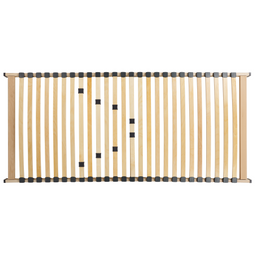 Beliani VOUZIERS - Lattenbodem - Lichthout - 90 x 200 cm - Berkenhout