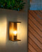 Beliani WAKAL - Tuin wandlamp - Matzwart - Metaal