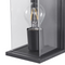 Beliani WAKAL - Tuin wandlamp - Matzwart - Metaal