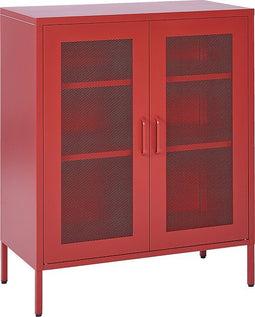 Beliani WAKATIPU - Sideboard - Rood - Staal
