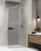 Beliani WASPAM - Douchescherm - Goud - 100 x 190 cm - Veiligheidsglas