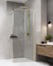 Beliani WASPAM - Douchescherm - Goud - 80 x 190 cm - Veiligheidsglas
