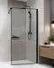 Beliani WASPAM - Douchescherm - Zwart - 100 x 190 cm - Veiligheidsglas