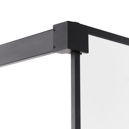 Beliani WASPAM - Douchescherm - Zwart - 90 x 190 cm - Veiligheidsglas