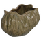 Beliani WATERLILIES - Bloemenvaas - Groen - 20 cm - Steengoed