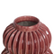 Beliani WATERMOSS - Bloemenvaas - Rood - 28 cm - Steengoed