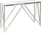 Beliani WESO - Consoletafel - Zilver - Veiligheidsglas