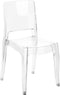 Beliani WESTBRIDGE - Eetkamerstoel set van 2 - Transparant - Polycarbonaat