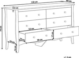 Beliani WINCHESTER - Commode - Wit - MDF