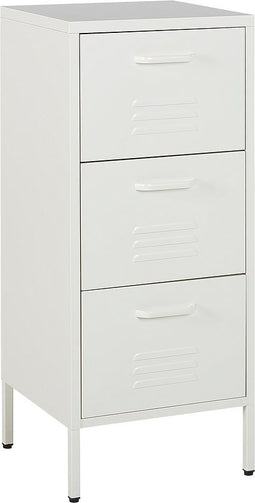 Beliani WOSTOK - Kantoorkast - Wit - Staal