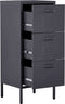 Beliani WOSTOK - Kantoorkast - Zwart - Staal