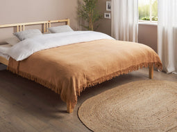 Beliani YERBENT - Bedsprei - Bruin - 150 x 200 cm - Katoen