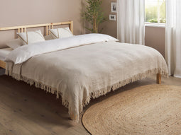 Beliani YERBENT - Bedsprei - Grijs - 200 x 220 cm - Katoen
