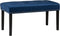 Beliani YORKTON - Hocker - Blauw - Fluweel