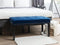 Beliani YORKTON - Hocker - Blauw - Fluweel