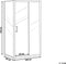 Beliani YORO - Douchecabine - Transparant - Veiligheidsglas