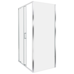 Beliani YORO - Douchecabine - Zilver - 80 x 100 x 185 cm - Veiligheidsglas