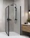 Beliani YORO - Douchecabine - Zwart - 80 x 100 x 185 cm - Veiligheidsglas