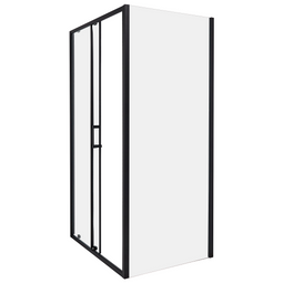 Beliani YORO - Douchecabine - Zwart - 80 x 100 x 185 cm - Veiligheidsglas
