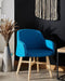 Beliani YSTAD - Fauteuil - Blauw - Polyester