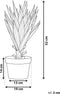 Beliani YUCCA - Kunstplant - Groen - Kunststof