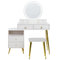 Beliani YVES - Kaptafel - Wit - MDF
