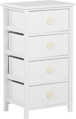 Beliani ZALAN - Commode - Wit - Paulowniahout